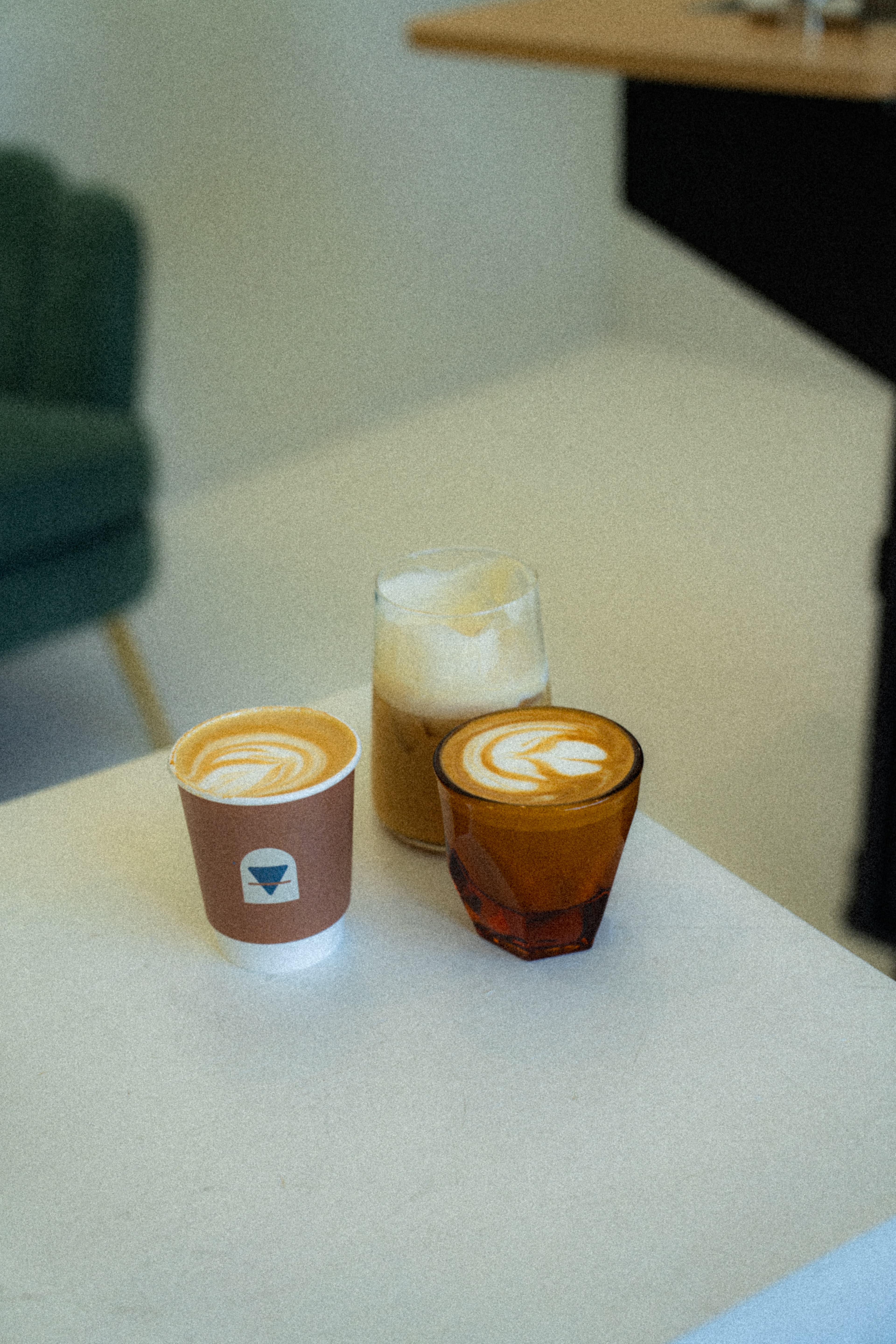 Filtered espresso drinks